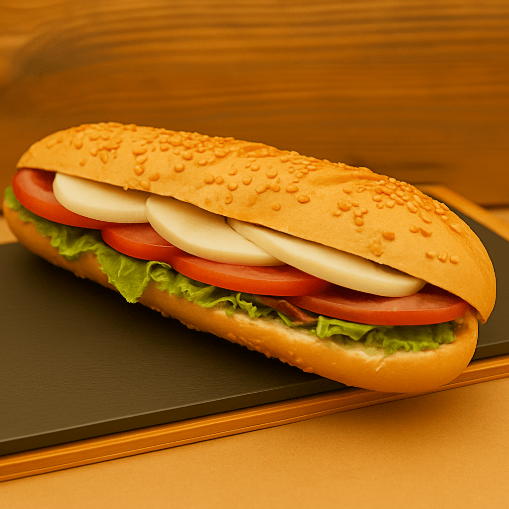 Sandwich jambon de dinde fumée